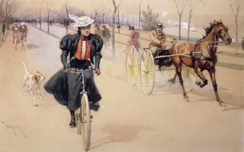 Thure de Thulstrup Depicts the Latest modes of Transportaion France oil painting art